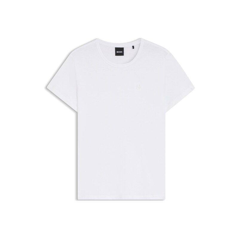 BOSS Cotton-jersey slim-fit T-shirt with Double B monogram