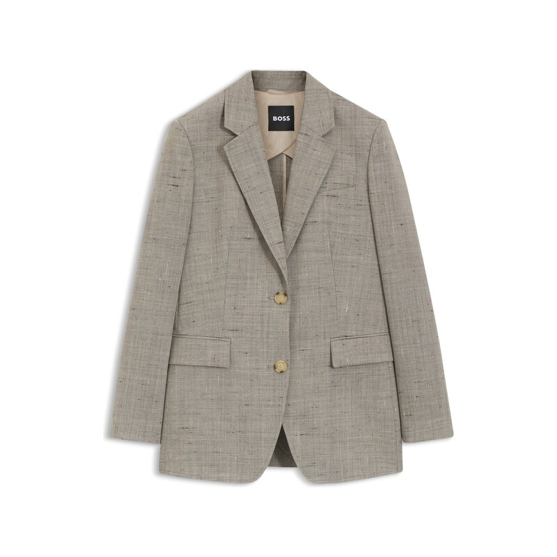 BOSS Regular-fit blazer in a wool blend