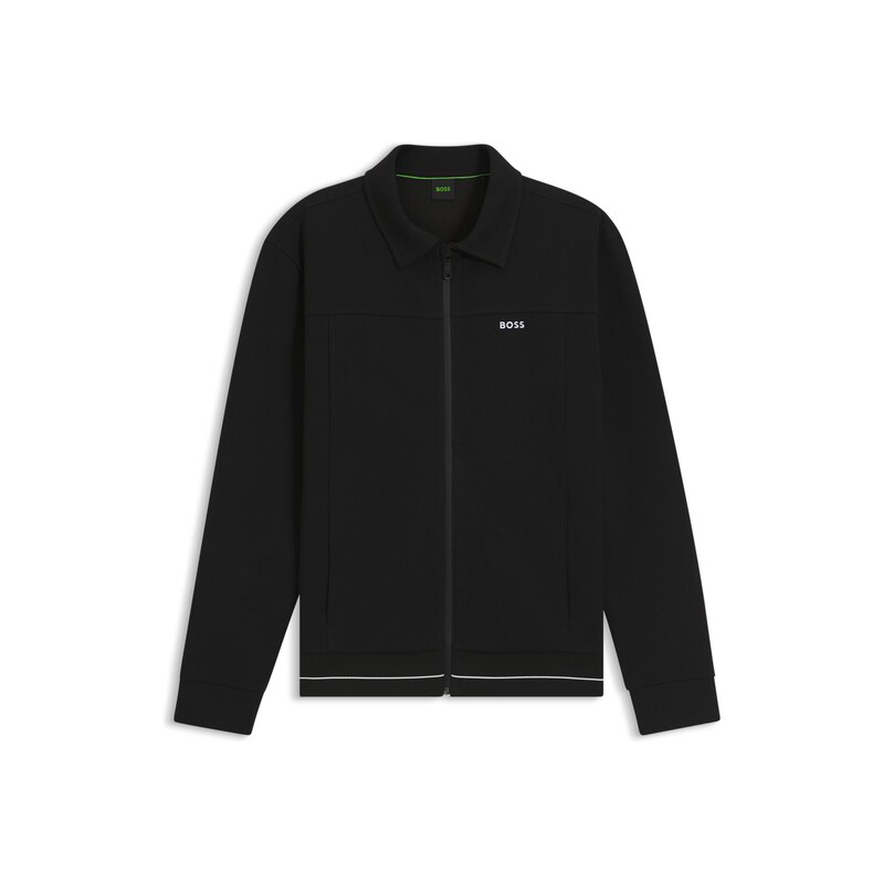 BOSS Cotton-blend sweatshirt with embroidered logo