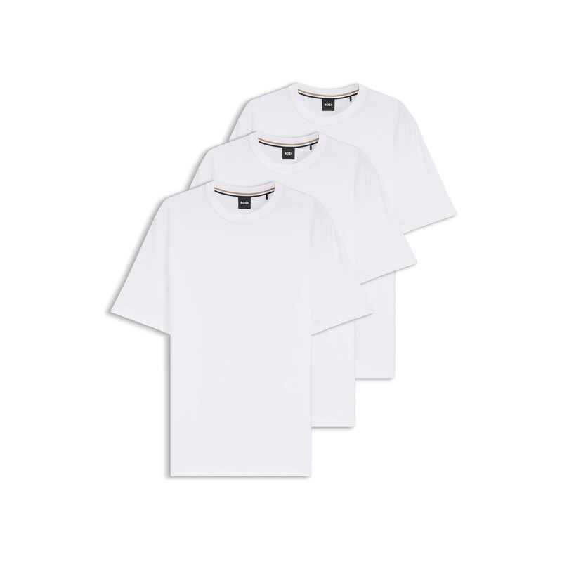 BOSS Three-pack of crew-neck T-shirts in cotton
