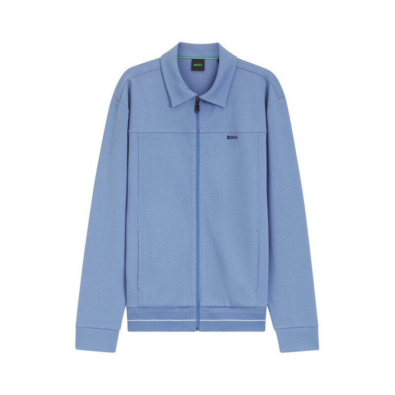 BOSS Cotton-blend sweatshirt with embroidered logo