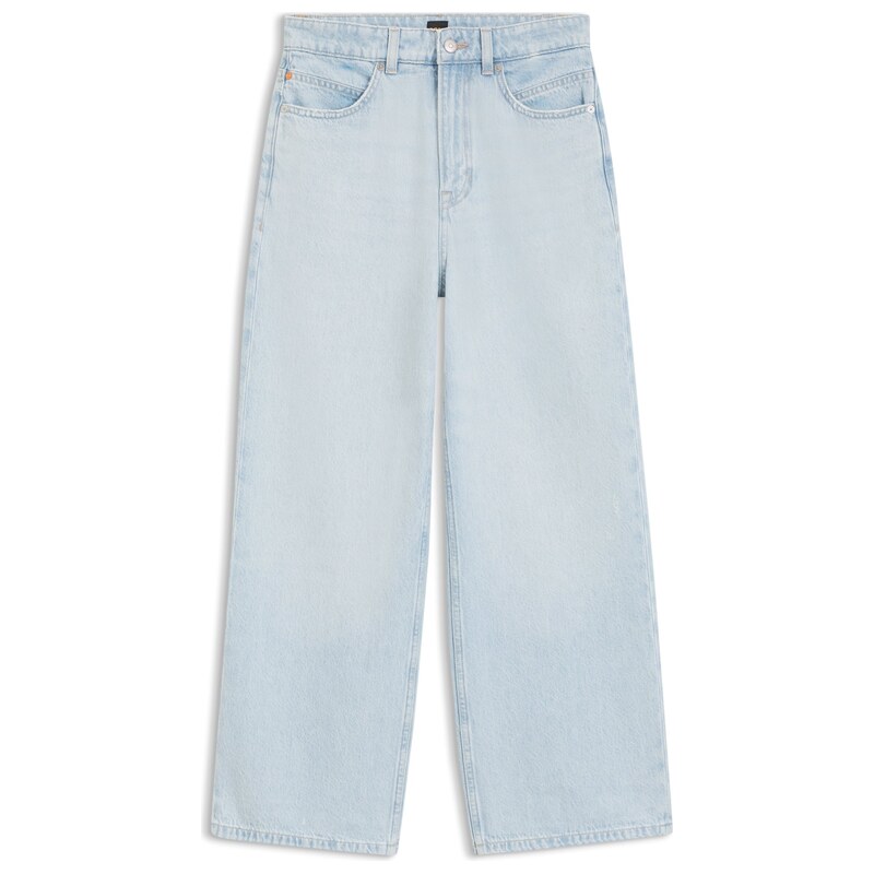 BOSS Straight-fit jeans in blue denim
