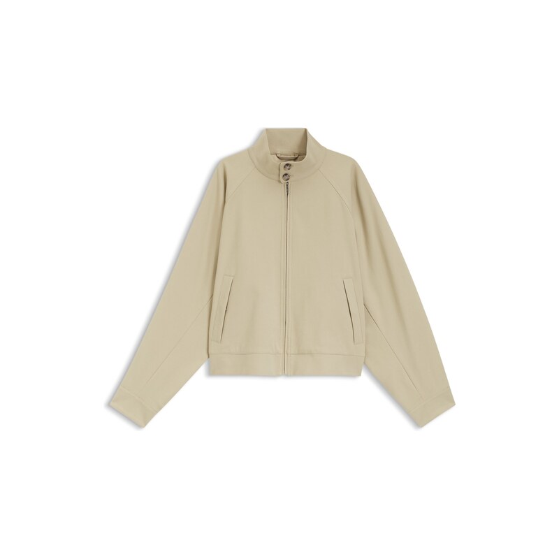 BOSS Zip-up bomber jacket in stretch cotton