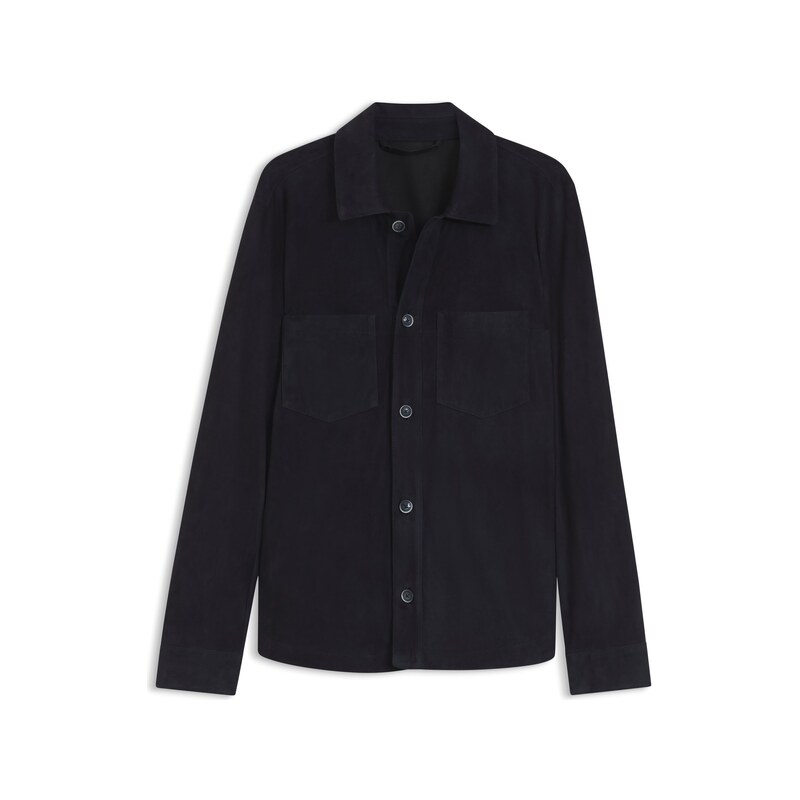 BOSS Metis suede shirt with nappalan inner