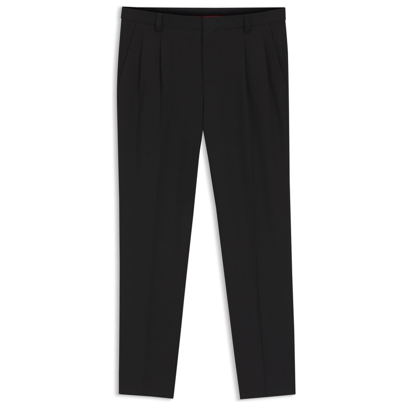 HUGO Extra-slim-fit trousers in wool-blend twill