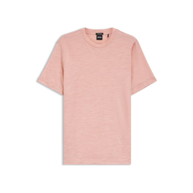 BOSS Regular-fit T-shirt in a wool blend