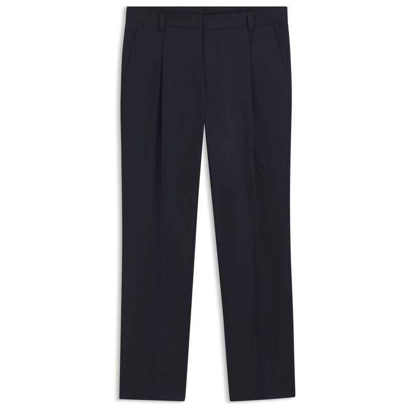 HUGO Slim-fit trousers in paper-touch stretch cotton