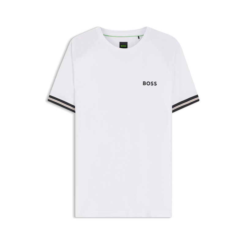 Active slim-fit T-shirt with tennis-ball embossing