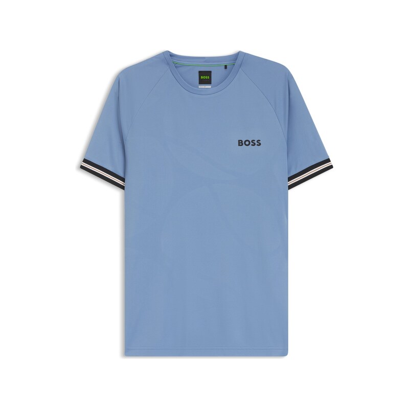 Active slim-fit T-shirt with tennis-ball embossing