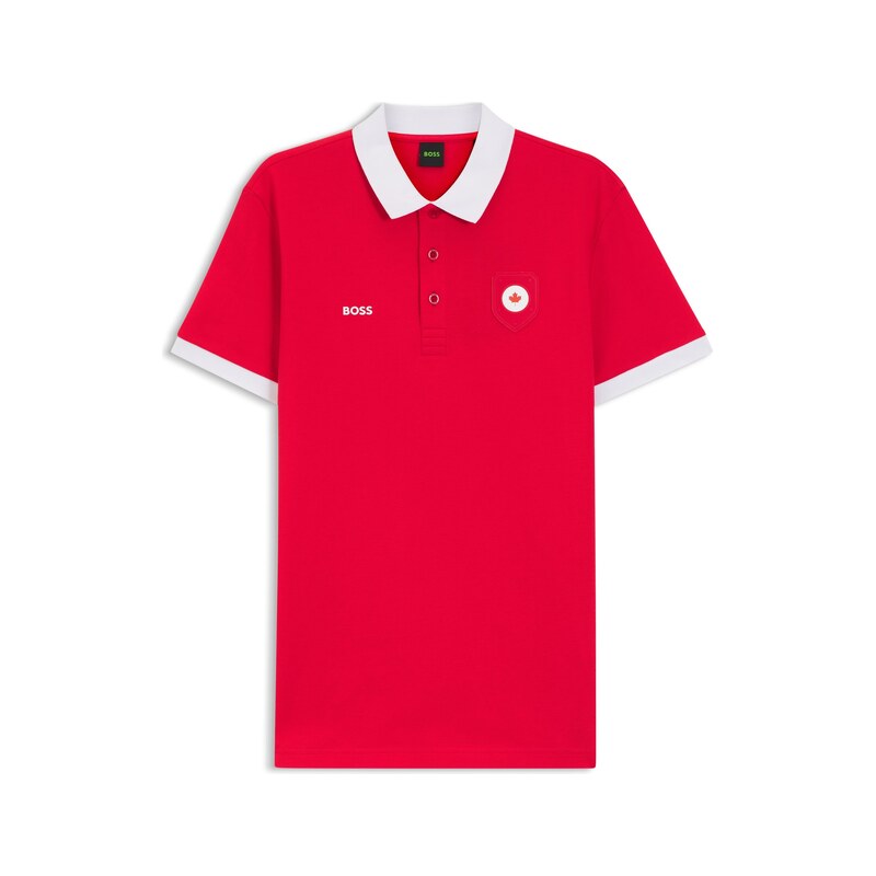 BOSS Paddy polo shirt with country flag