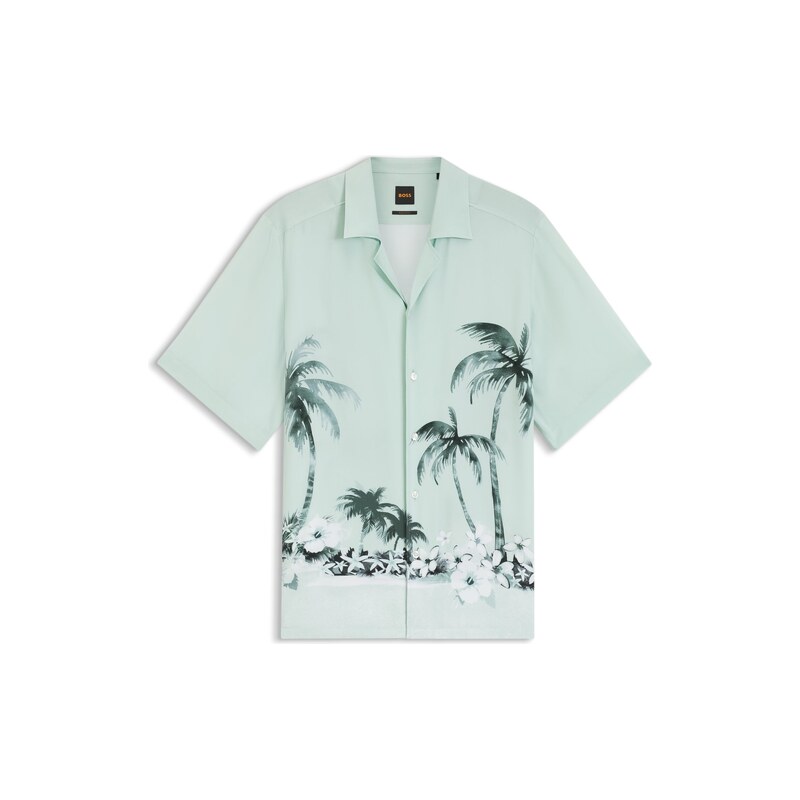 BOSS Regular-fit shirt with maxi print