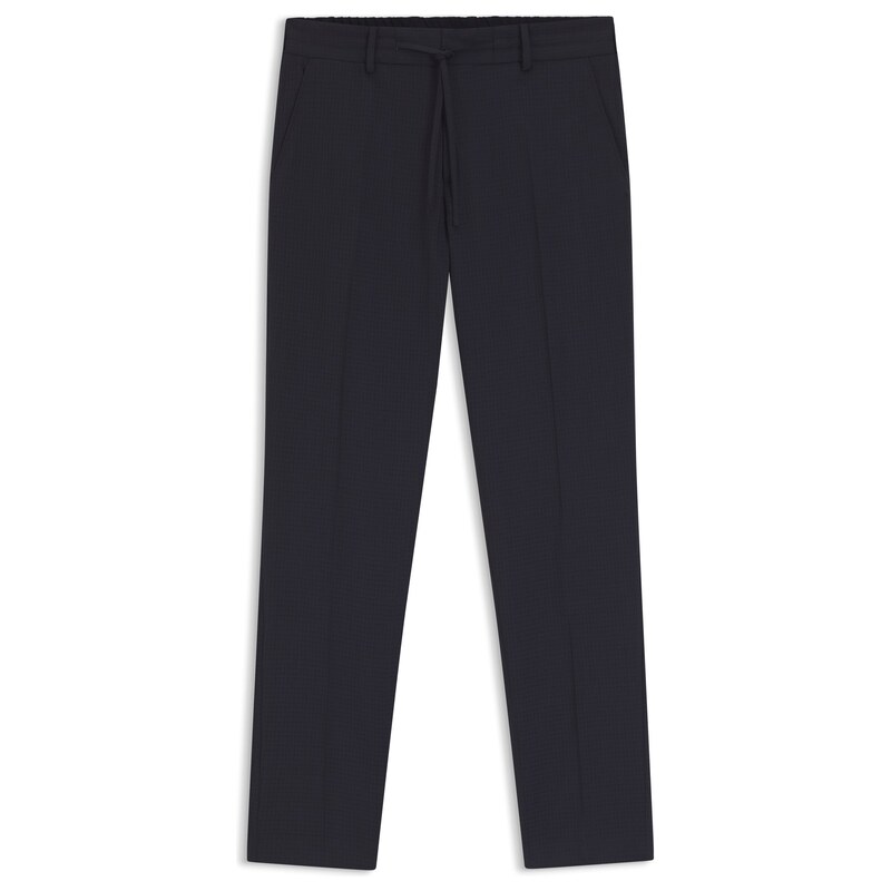BOSS Packable slim-fit trousers in a washable wool blend