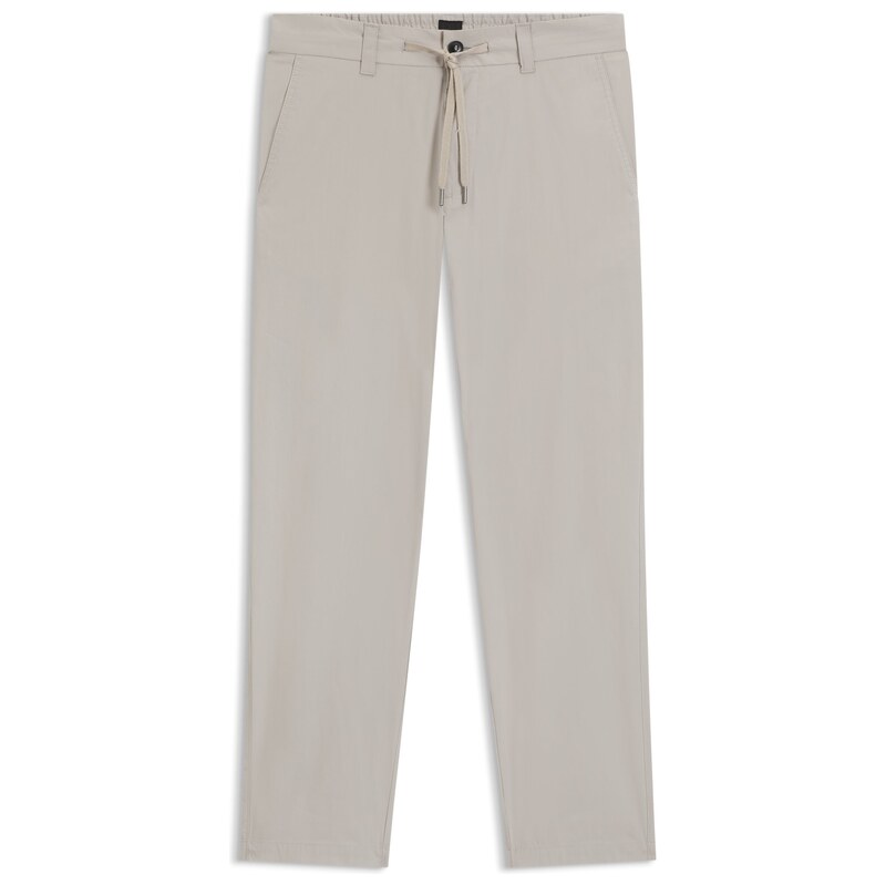 BOSS Straight-fit chinos in cotton-blend poplin