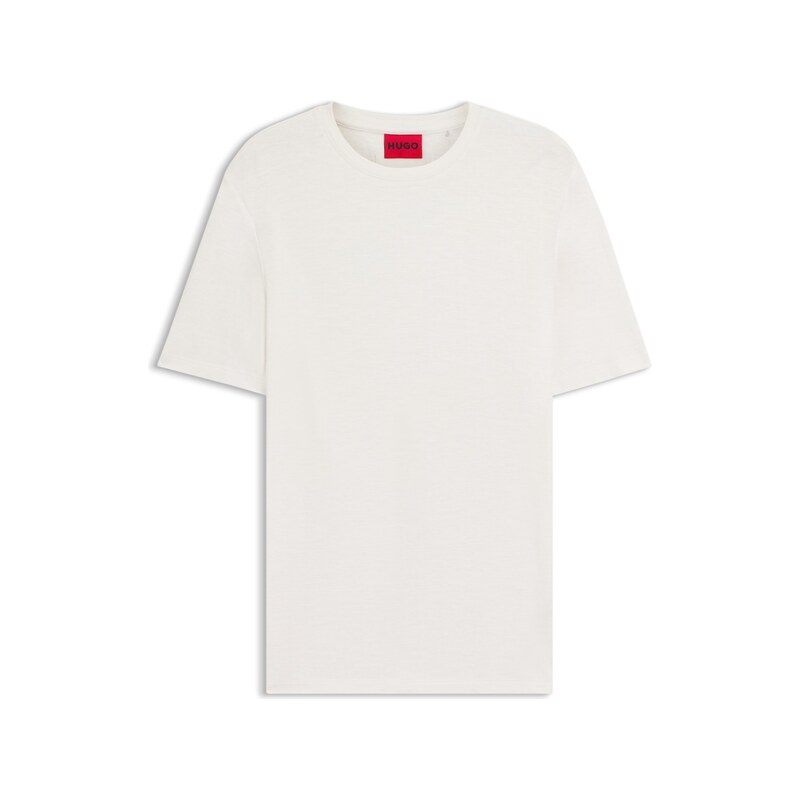 HUGO Slim-fit T-shirt in slub interlock