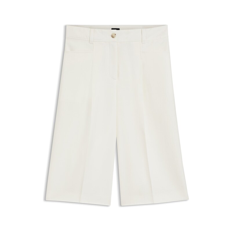 BOSS Bermuda trousers with front pleats