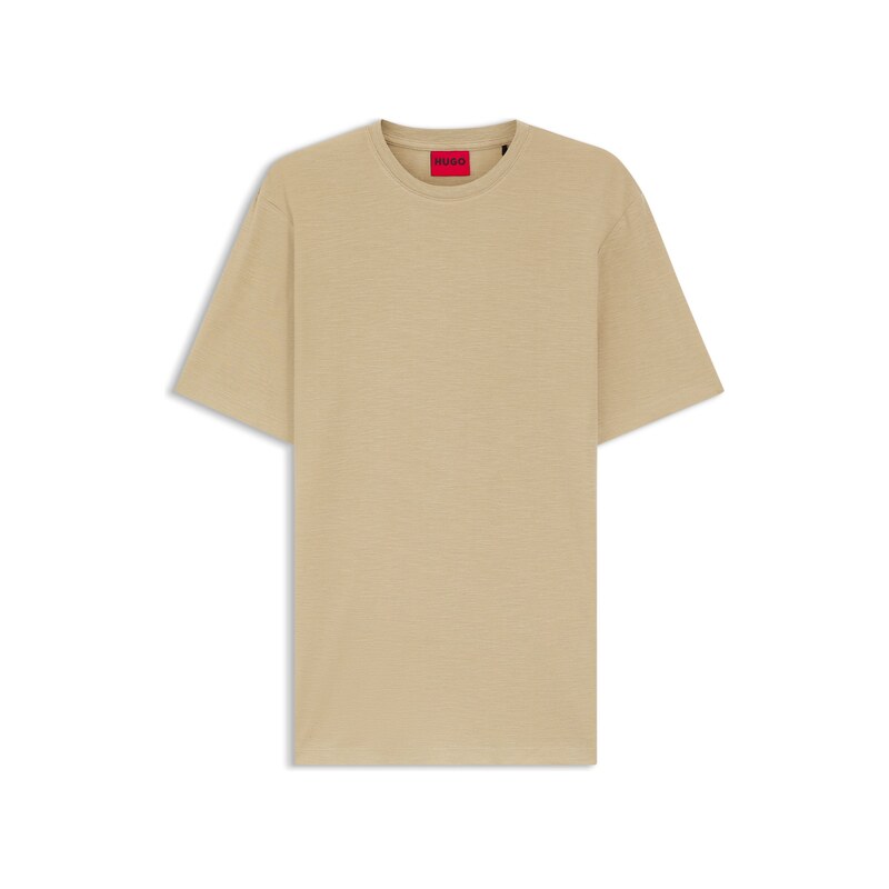 HUGO Slim-fit T-shirt in slub interlock
