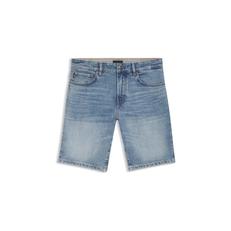 BOSS Maine shorts in blue stretch denim