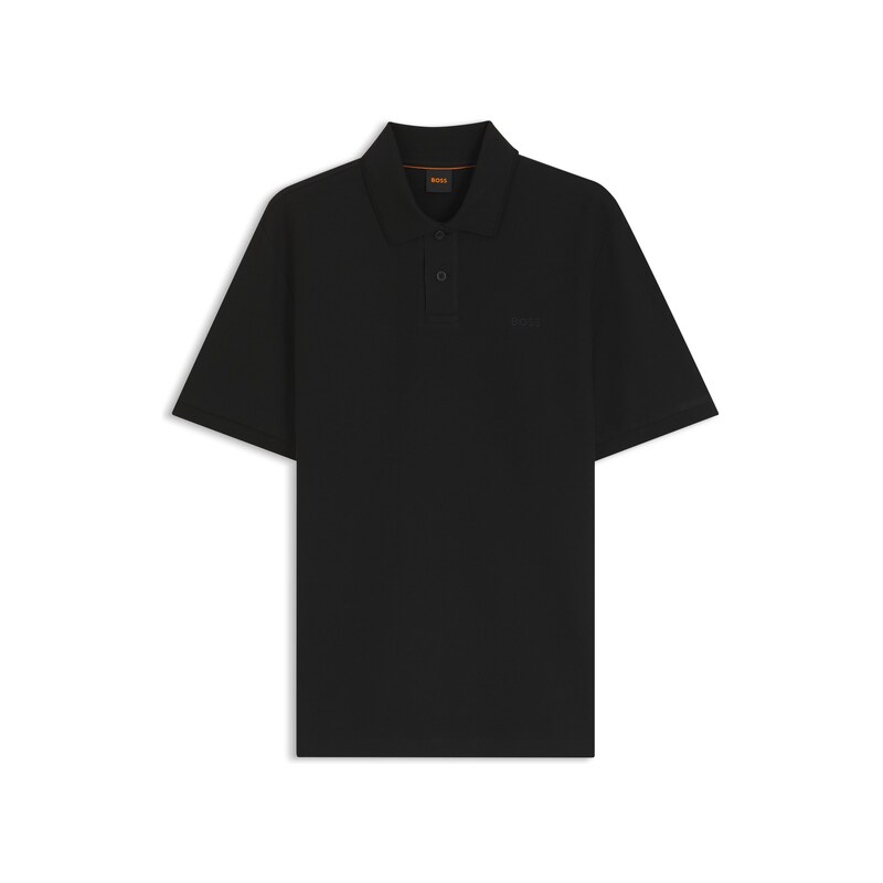 BOSS Regular-fit polo shirt in honeycomb-structured cotton piqué