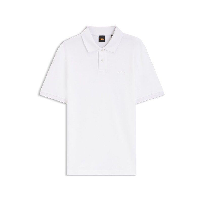 BOSS Regular-fit polo shirt in honeycomb-structured cotton piqué