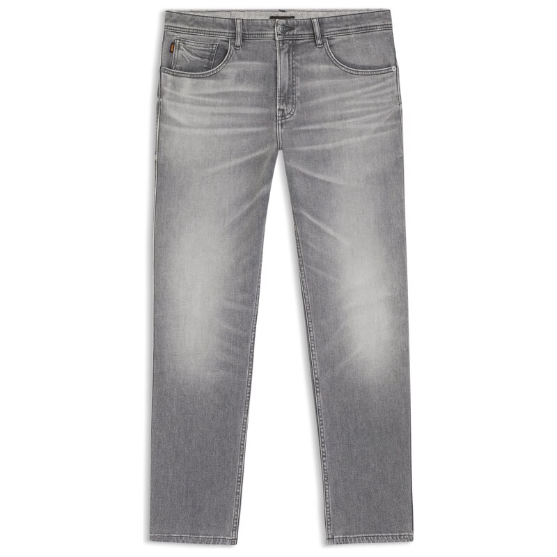 BOSS Maine regular-fit jeans in grey comfort-stretch denim