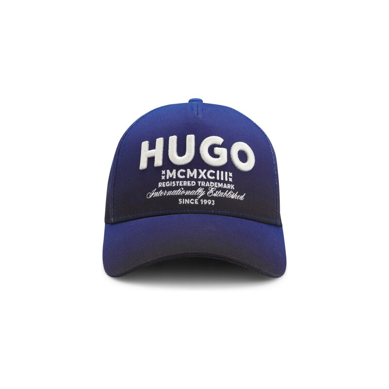 HUGO Cotton-twill cap with 3D embroidered logo