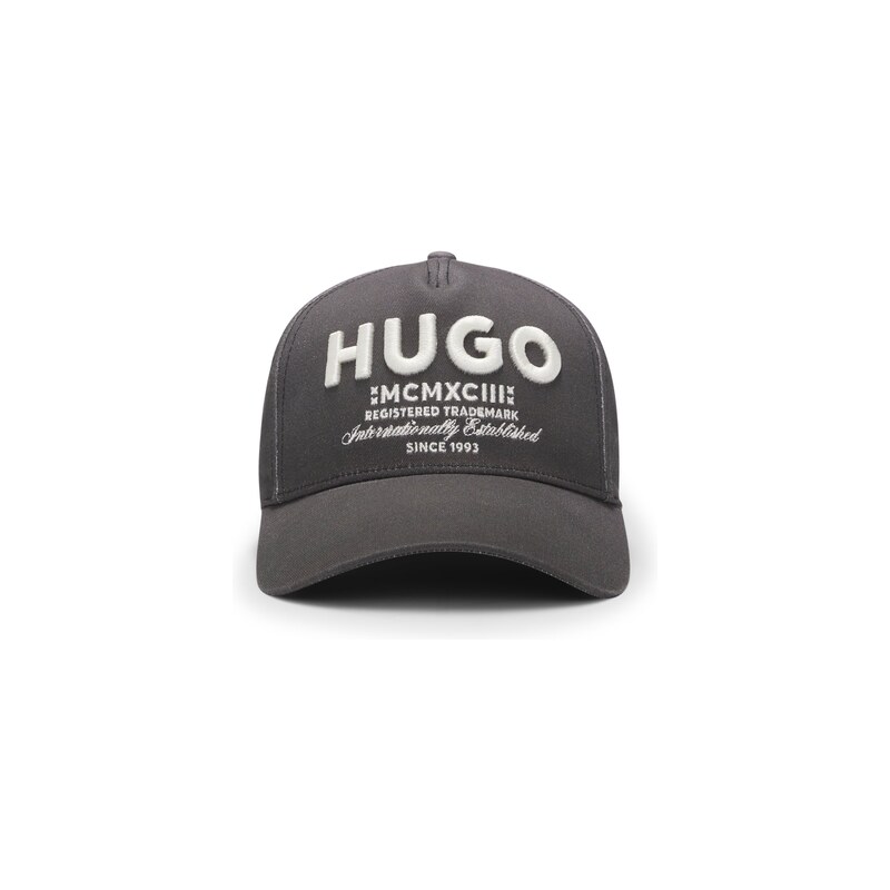 HUGO Cotton-twill cap with 3D embroidered logo