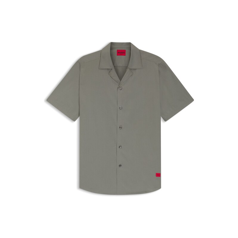 HUGO Relaxed-fit shirt in cotton poplin