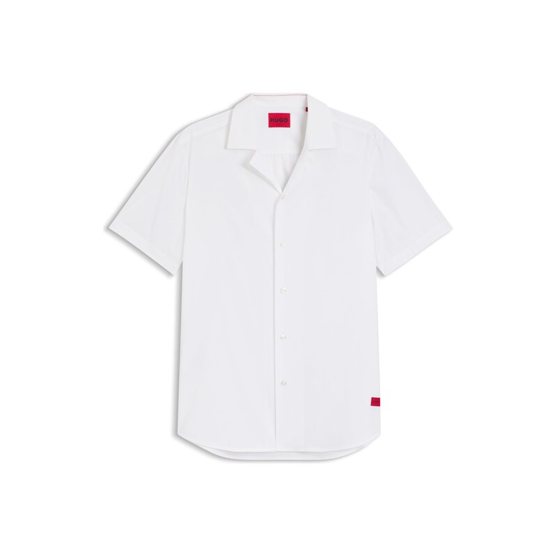 HUGO Relaxed-fit shirt in cotton poplin