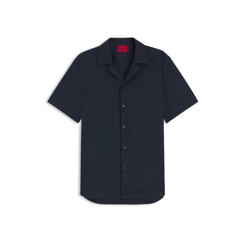 HUGO Relaxed-fit shirt in cotton poplin