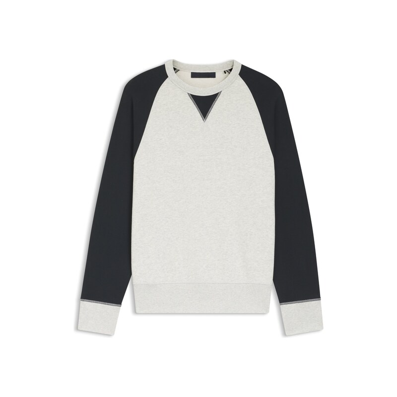 BOSS BY BECKHAM cotton sweater with colour-blocking