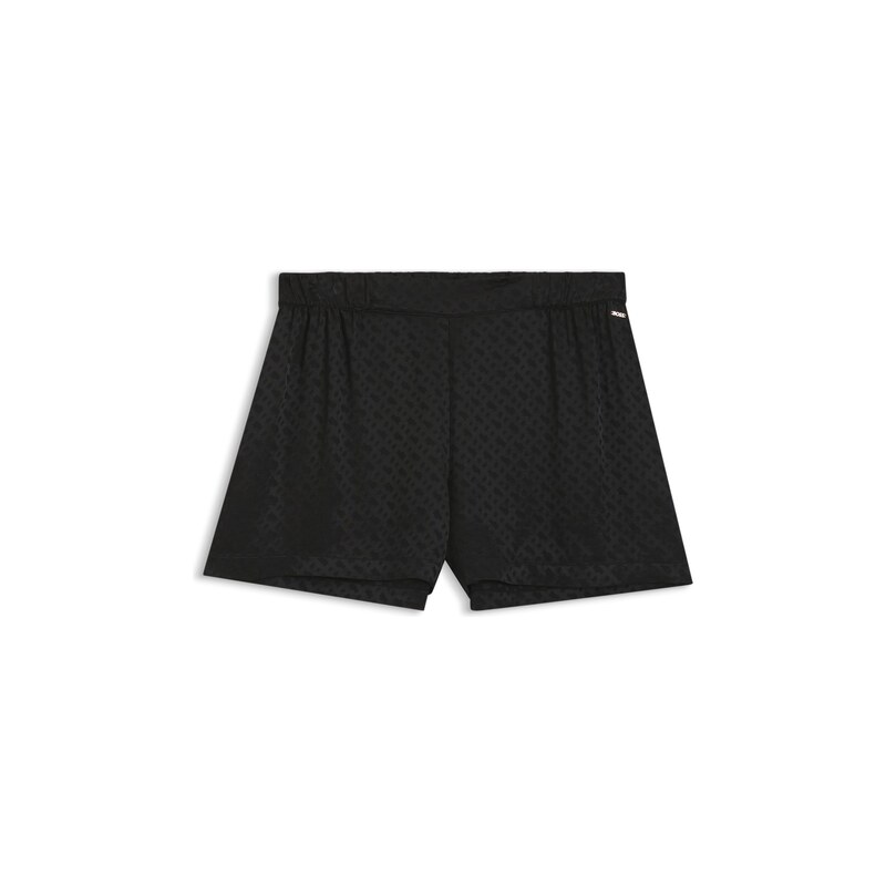 BOSS Pyjama shorts in satin with monogram jacquard