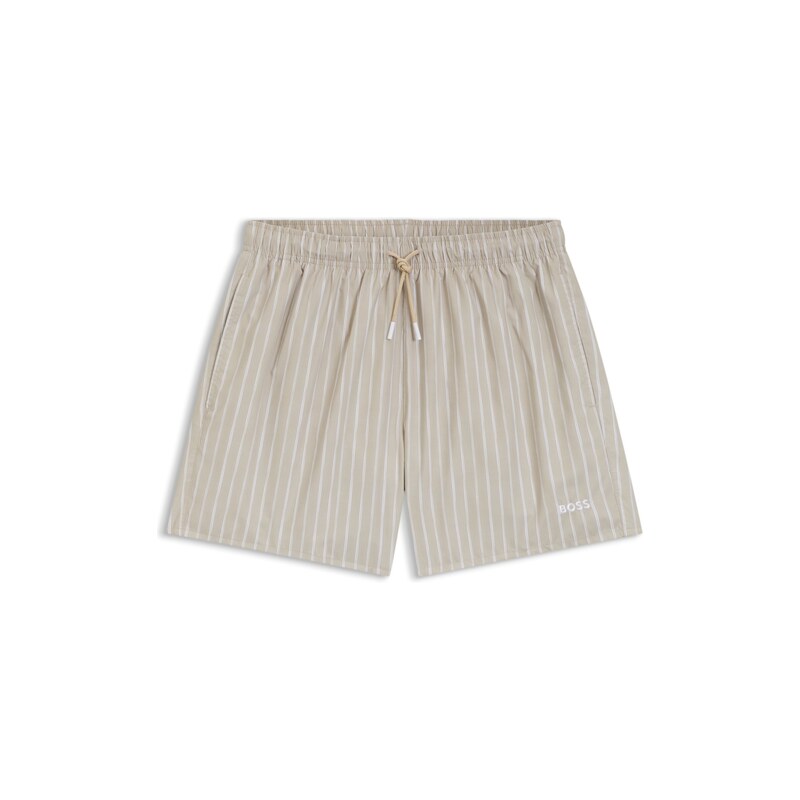 BOSS Printed swim shorts in quick-dry fabric