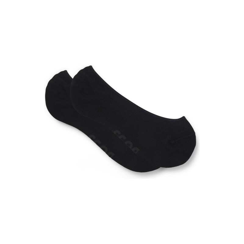 BOSS Two-pack of invisible socks in cotton-blend piqué