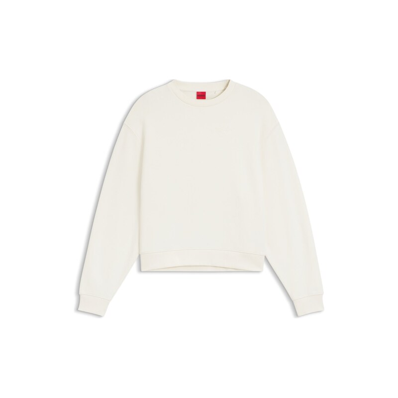 HUGO Cotton-terry sweatshirt with embroidered logo