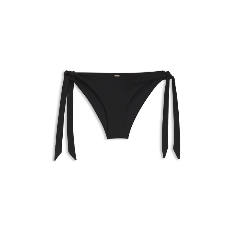 BOSS Side-tie bikini bottoms with logo trim