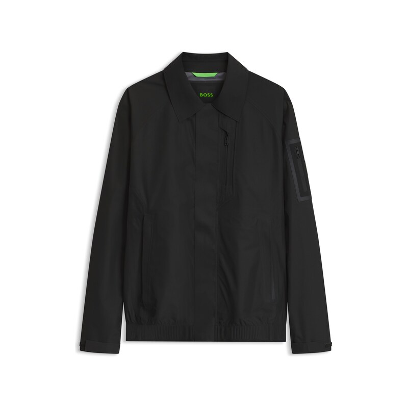BOSS Water-repellent blouson jacket with welded front placket