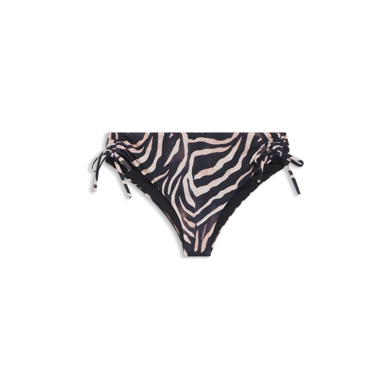 HUGO Printed bikini bottoms with stacked-logo charm