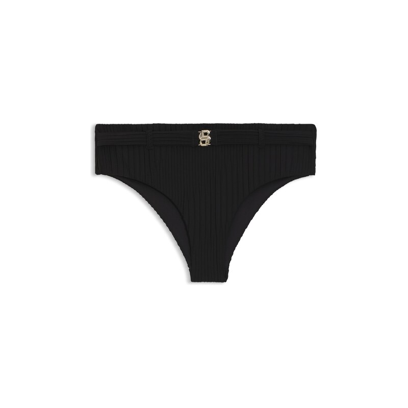 BOSS Plissé bikini bottoms with Double B monogram