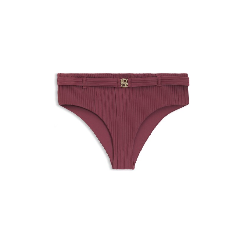 BOSS Plissé bikini bottoms with Double B monogram
