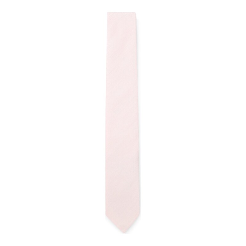BOSS ONE Jacquard-structured tie in linen and silk
