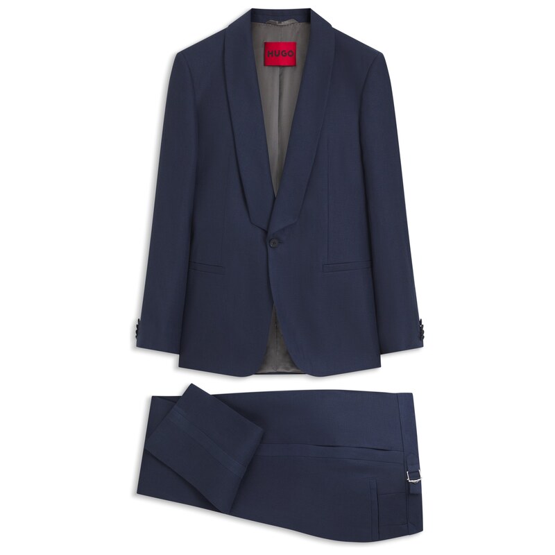 HUGO Slim-fit suit in linen twill