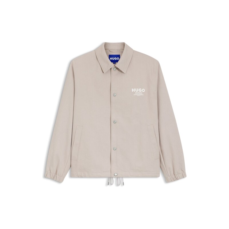HUGO Coach jacket in cotton twill