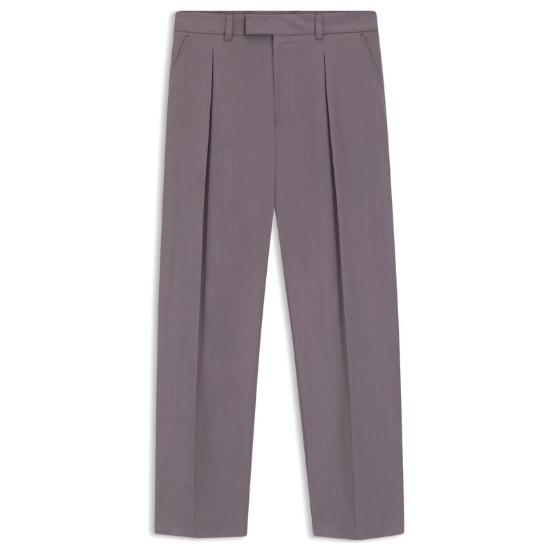 BOSS Relaxed-fit trousers in stretch cotton