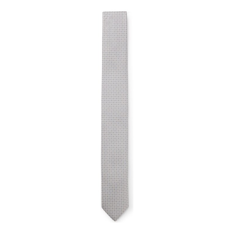 BOSS Silk-blend tie with jacquard pattern