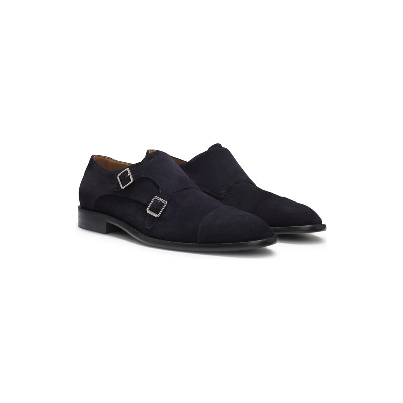 BOSS Monk shoes in suede with double strap
