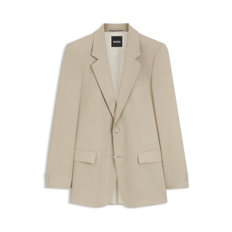 BOSS Relaxed-fit suit jacket in twill