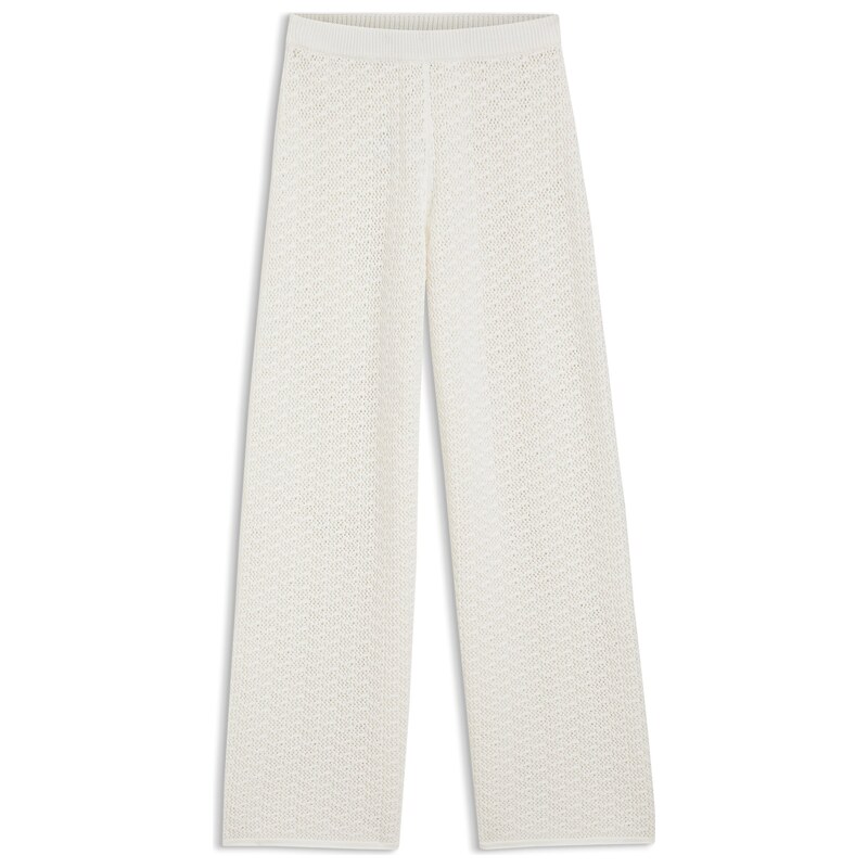 BOSS Cotton trousers with micro-lace structure