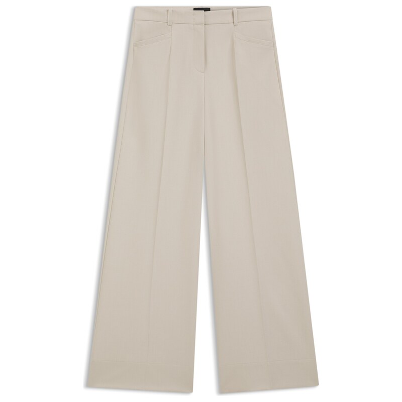 BOSS Regular-fit trousers with wide leg