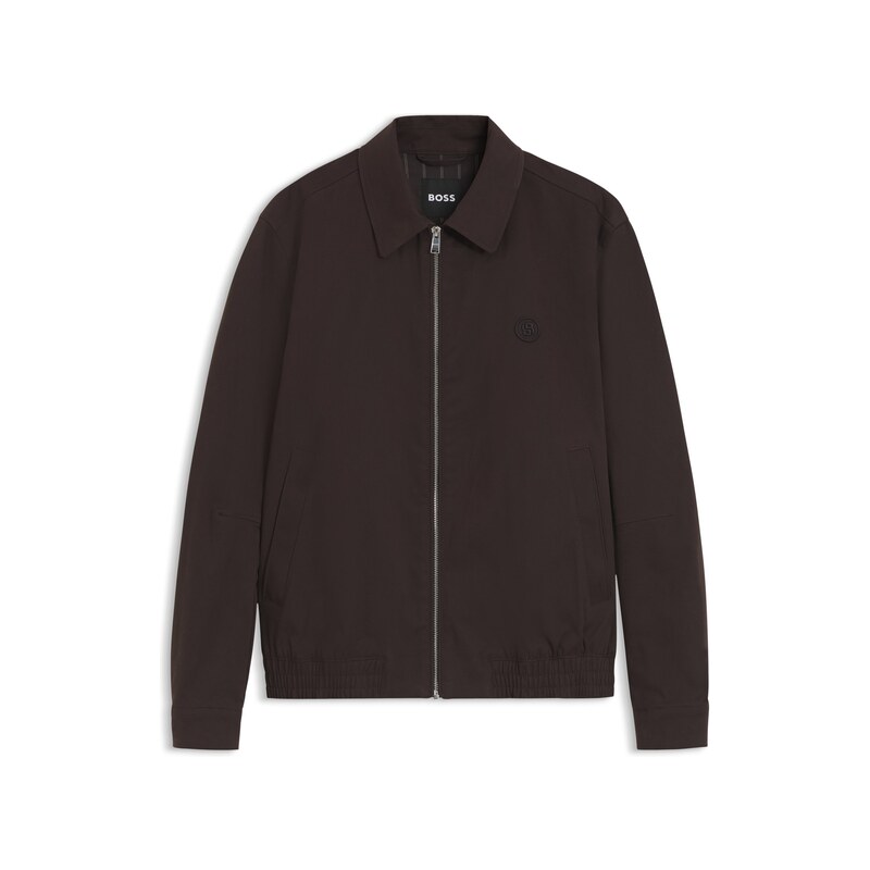 BOSS Water-repellent jacket with Double B monogram badge
