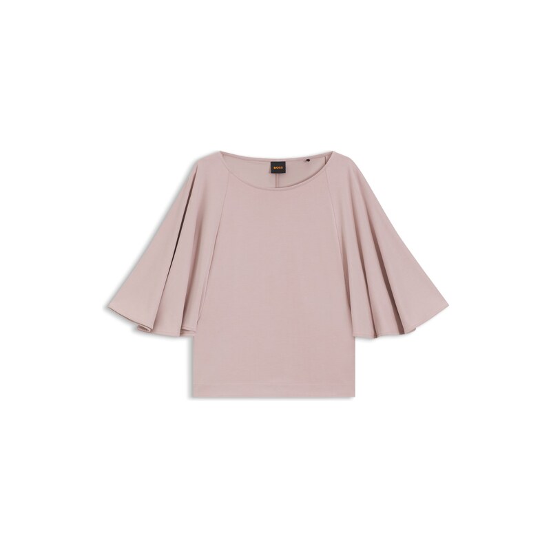 BOSS Loose-fit cupro T-shirt with raglan sleeves